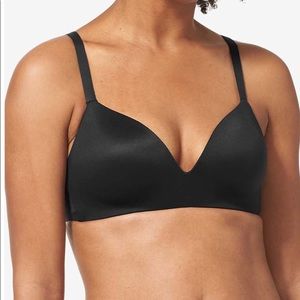 Tommy John Bra Second Skin Lightly Lined Wireless Demi Bra Black Size 32F 32DDD